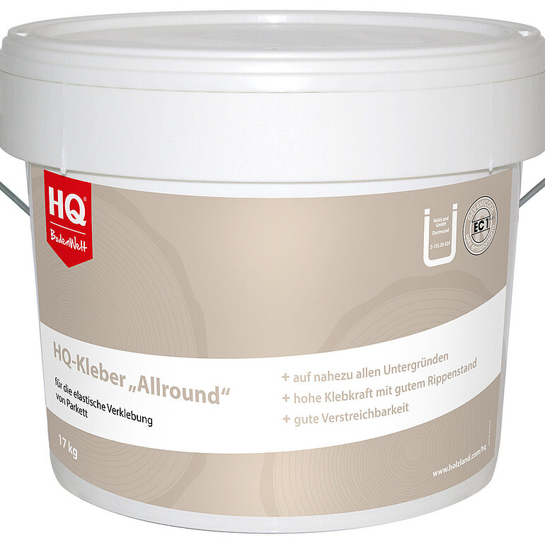 Produktbild: Kleber "Allround" - Hybridklebstoff für 2- und 3-Schichtparkett und massive Holzböden
