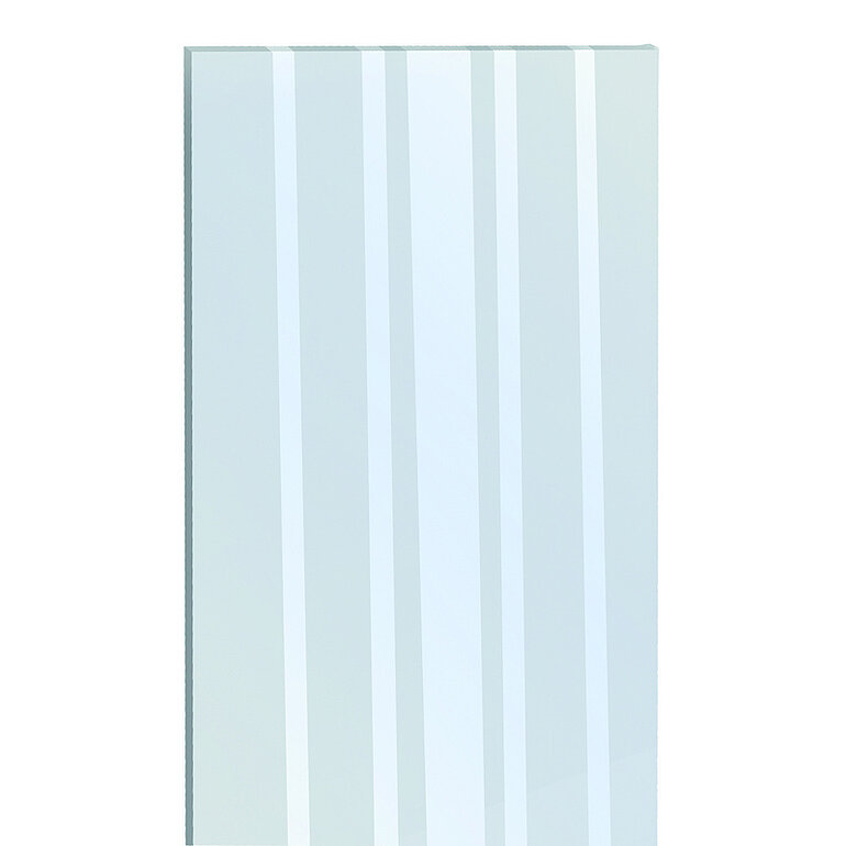 Produktbild: Designeinsatz Tudo, inkl. Adapterleisten, Glas satiniert