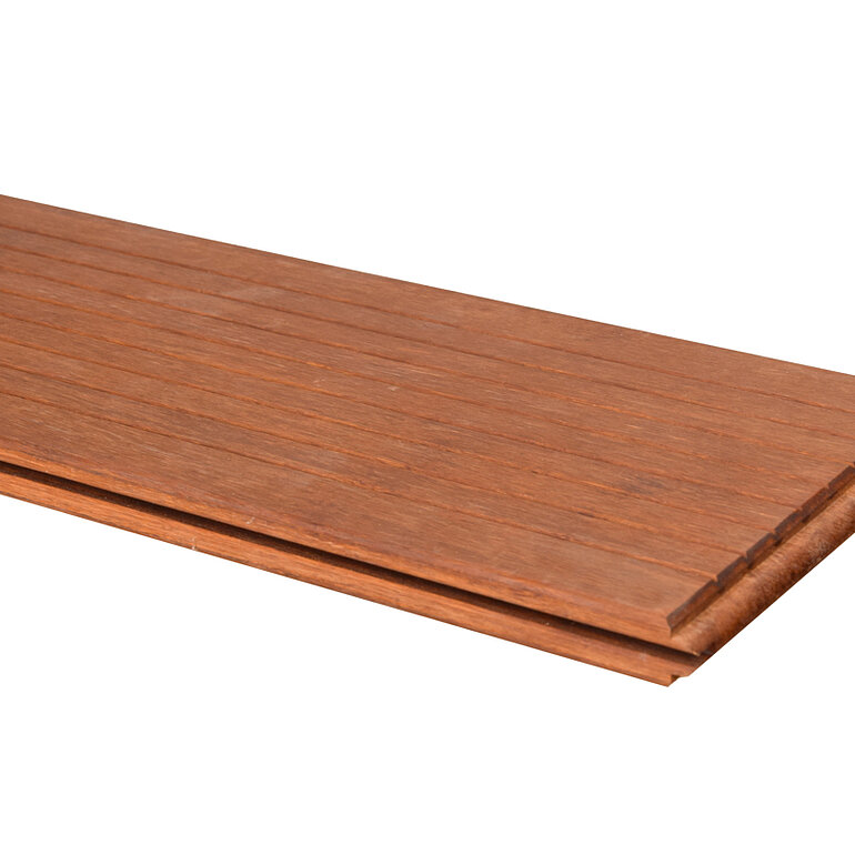 Produktbild: Terrassendiele Bambus mineralveredelt geölt einseitig fein genutet, einseitig glatt, längsseitige Nut, stirnseitige Nut & Feder - 20 x 178 mm