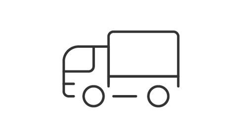 Icon eines Transporters stehend für Lieferungen