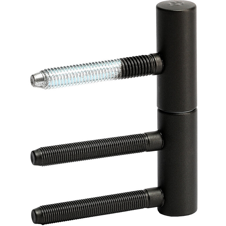 Produktbild: Band 2-tlg. Blackline für gefälzte Türen an Holzzargen