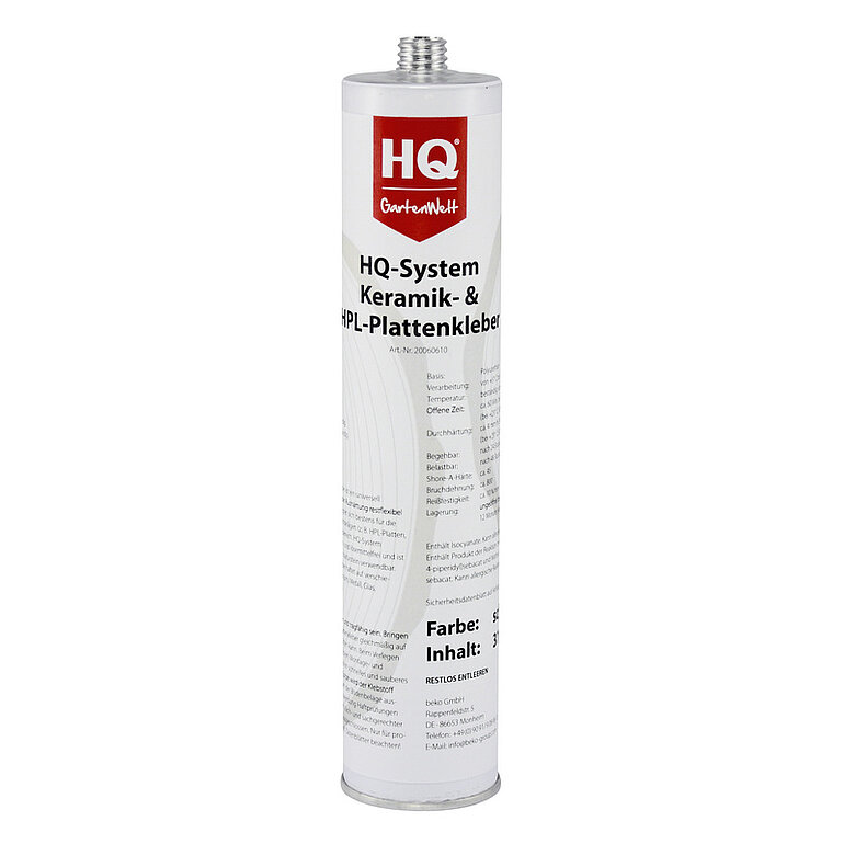 Produktbild: Keramik + HPL-Plattenkleber, Schwarz, 310ml