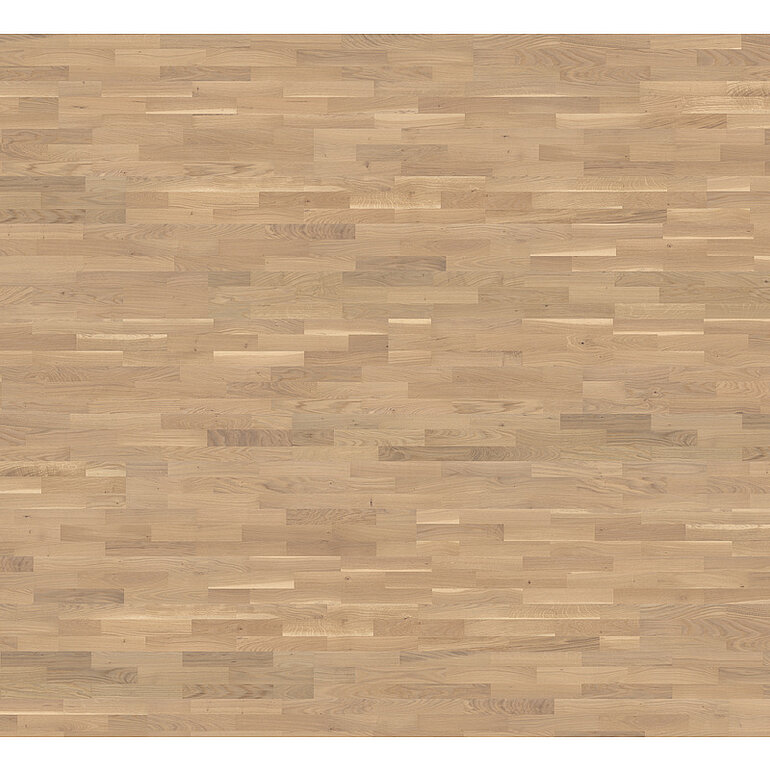 Produktbild: Parkett Eiche Polo 3-Stab Schiffsboden Weiß geölt - Schiffsboden 2.5