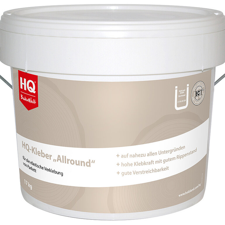 Produktbild: Kleber "Allround" - Hybridklebstoff für 2- und 3-Schichtparkett und massive Holzböden