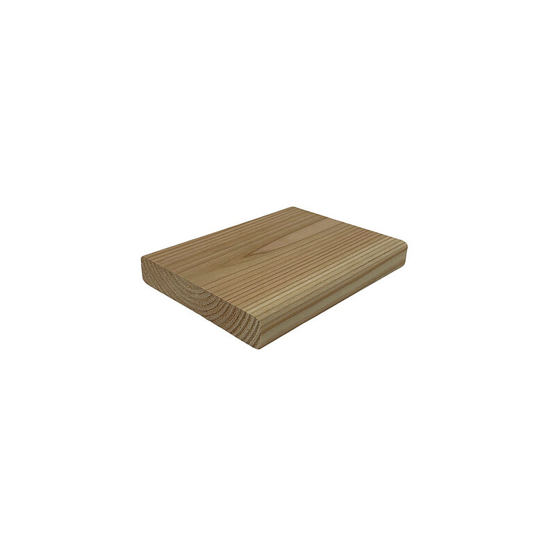 Produktbild: Terrassendiele europäische Douglasie unbehandelt beidseitig glatt - 26 x 140 mm