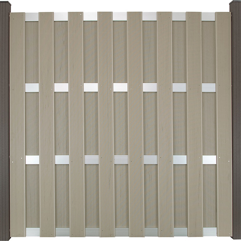 Produktbild: Sichtschutzzaun BPC monoextrudiert Bi-color "Verti"