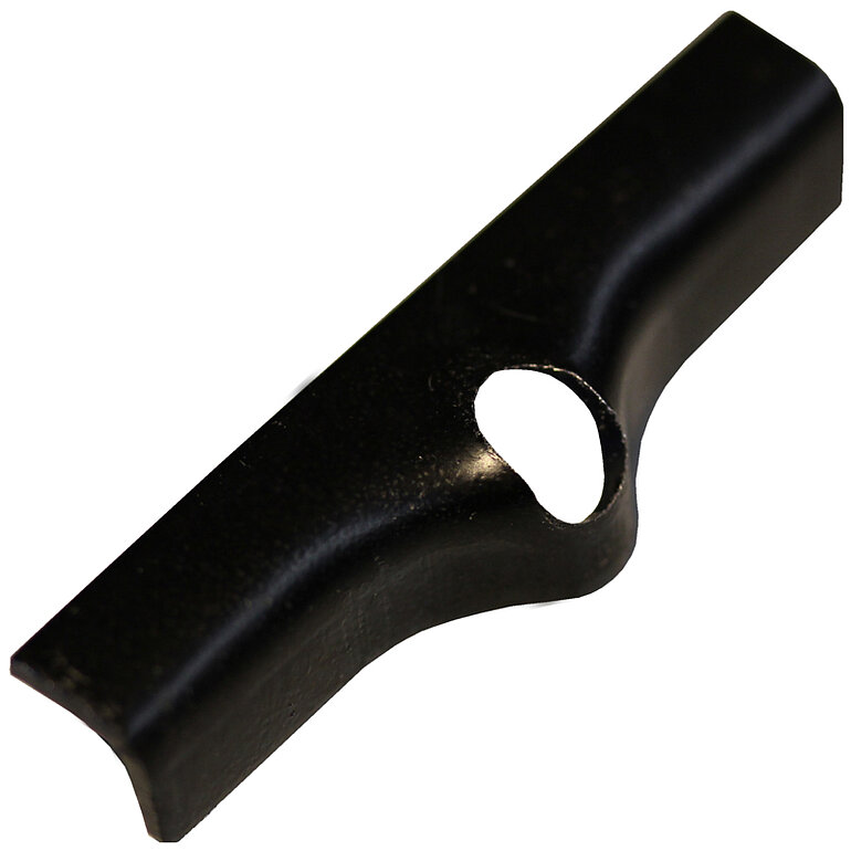 Produktbild: Anfangs-/Endclip BPC, Edelstahl Schwarz, inkl. Bohrschrauben für Alu-UK, ohne Bit+Bohrer, 25 Stück/Karton