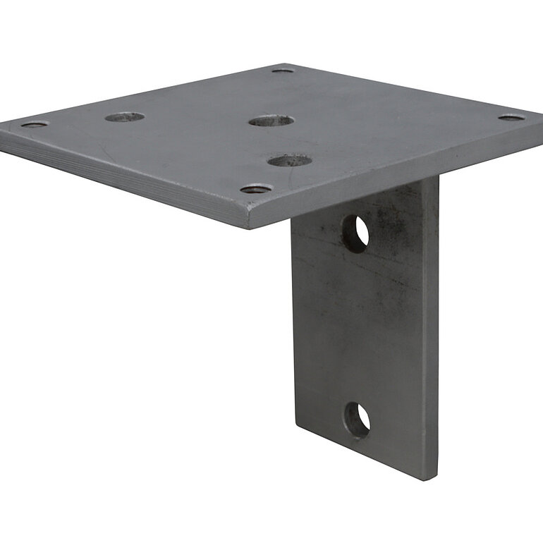 Produktbild: L-Stein-Adapter, Stahl verzinkt, 16x16cm (für alle Konsolen im HQ-Zaunsortiment)