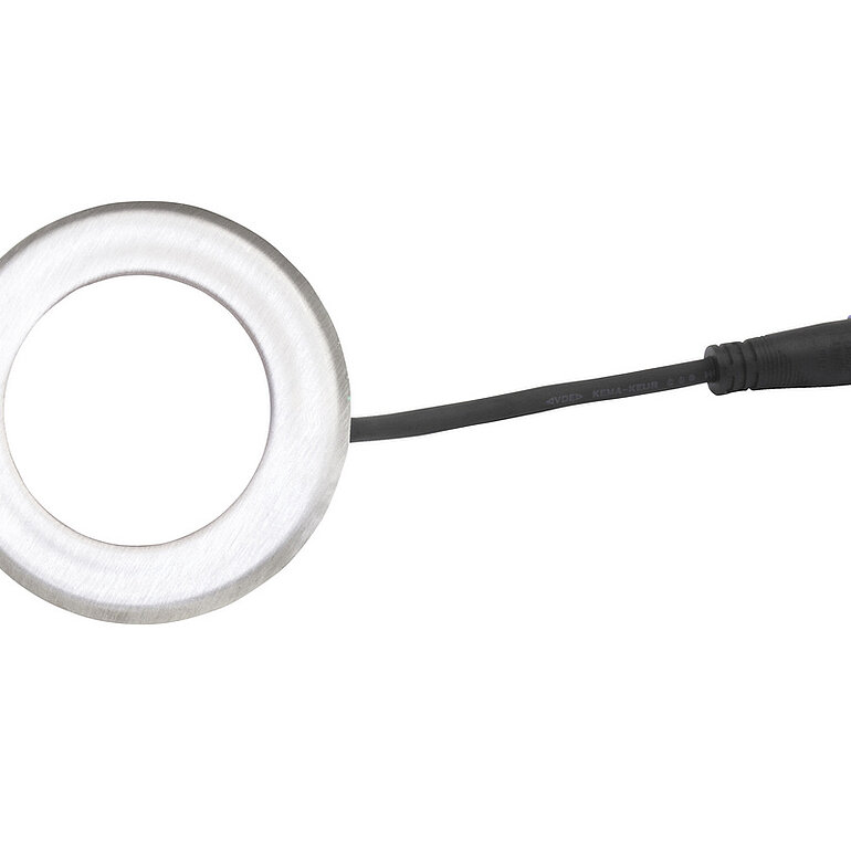 Produktbild: Einzelspot kaltweiß rund Ø60mm Edelstahl