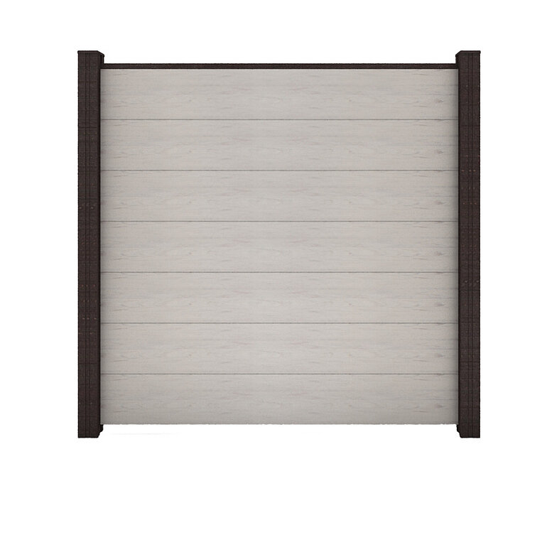 Produktbild: Sichtschutzzaun BPC monoextrudiert Bi-Color Sand "TudoLargo"