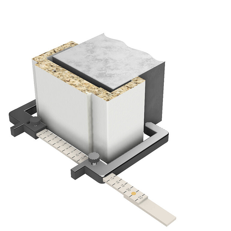 Produktbild: Set Wandmesskluppe Calipex zur Bestimmung der Wandstärke