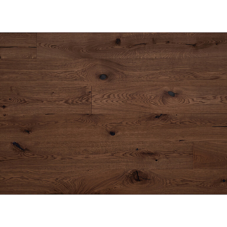 Produktbild: Parkett Eiche Landhausdiele chocolate geölt Rustikal - INDIVIDUAL LINE