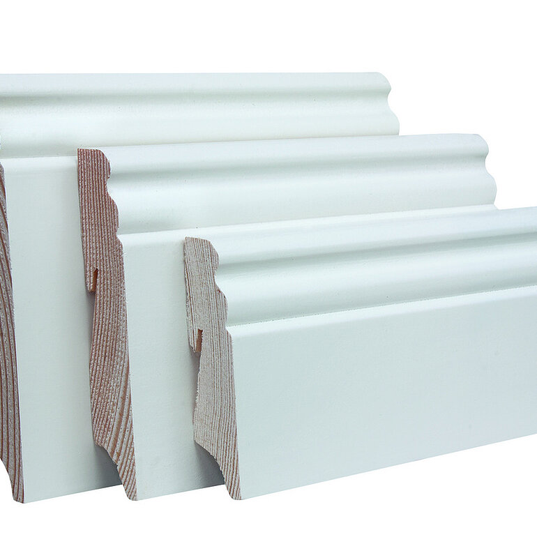 Produktbild: Altdeutsches Profil weiß lackiert RAL 9010