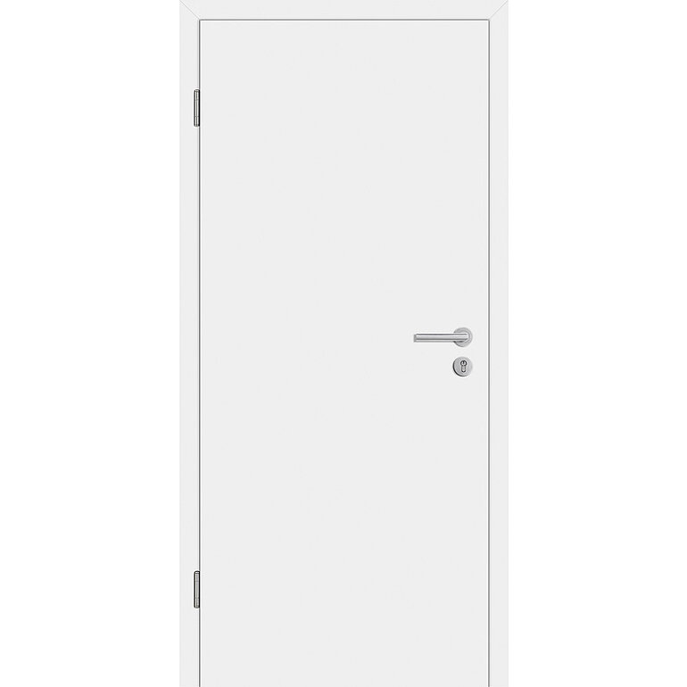 Produktbild: Wohnungseingangstür CPL Opal weiß ähnlich RAL 9010 glatt Vollspan KK3