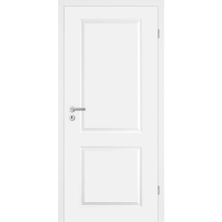 Produktbild: Zimmertür Lack Diamant weiß ähnlich RAL 9003 2 Füllungen TG Röhrenspan KK1