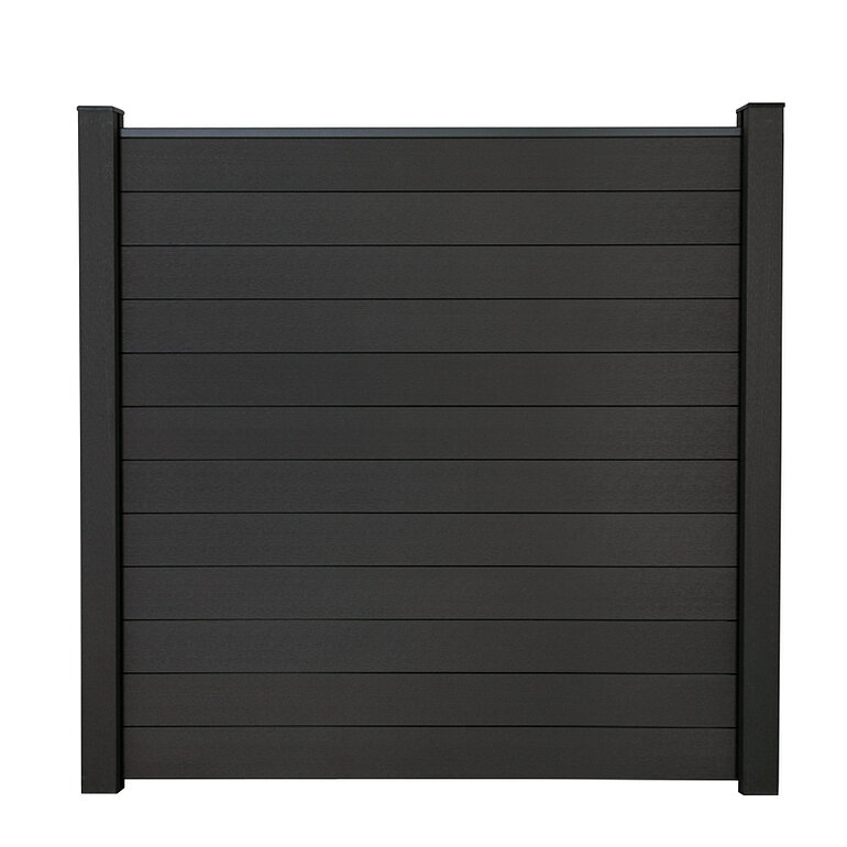 Produktbild: Sichtschutzzaun BPC monoextrudiert Dunkelgrau "Tudo"