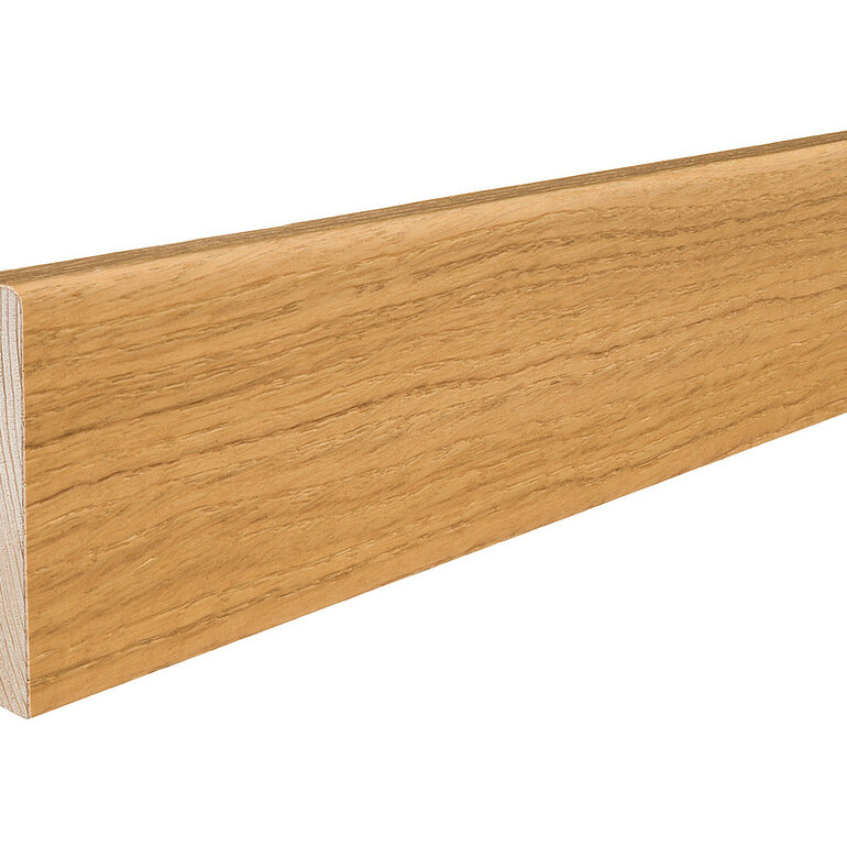 Produktbild: Steck-Sockelleiste Eiche astig furniert geölt 2200x58x16mm