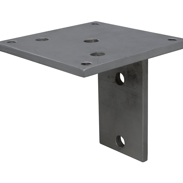 Produktbild: L-Stein-Adapter, Stahl verzinkt, 16x16cm (für alle Konsolen im HQ-Zaunsortiment)