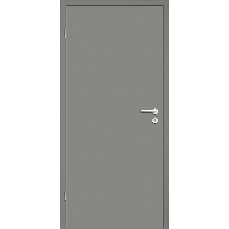 Produktbild: Zimmertür Lack Titangrau ähnlich RAL 7037 glatt Röhrenspan KK1