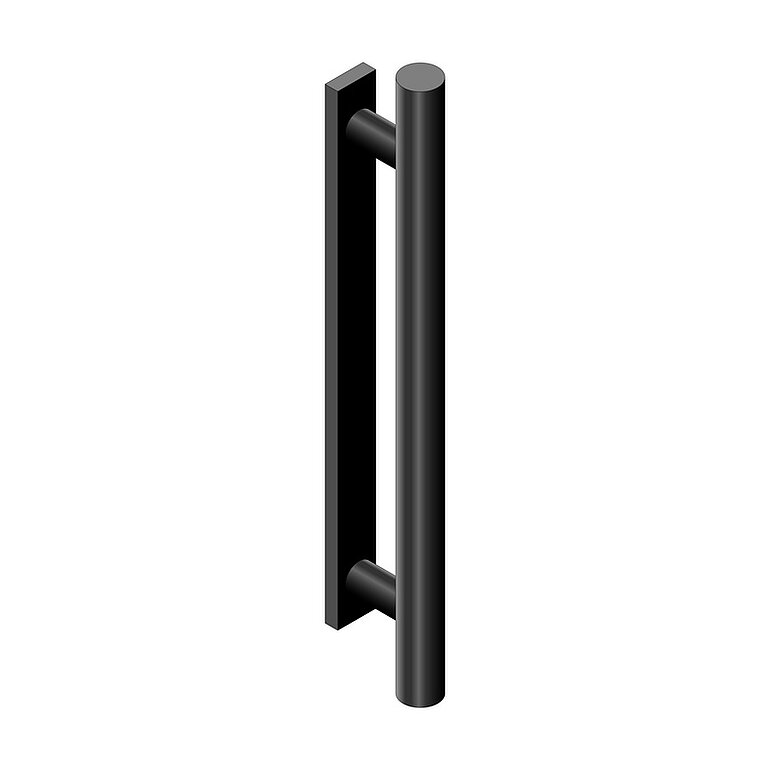 Produktbild: Griffstange gerundet 400x30mm + Griffleiste gerundet 350x30mm