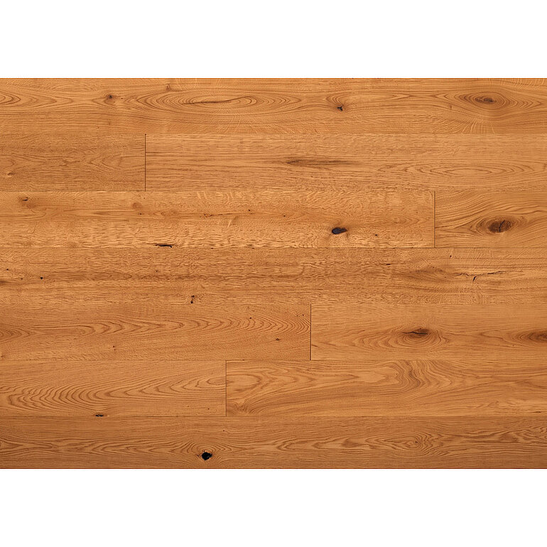 Produktbild: Parkett Eiche Landhausdiele handgehobelt dezent Natur - INDIVIDUAL LINE