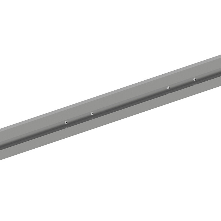 Produktbild: Abstandsprofil 2000x60x12,5mm für Schiebetürbeschlag Pasito inkl. verlängerte Endkappen