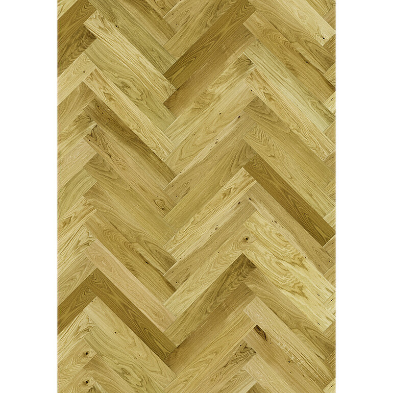 Produktbild: Parkett Eiche Nizza Fischgrät lackiert - Fischgrät Maxistab