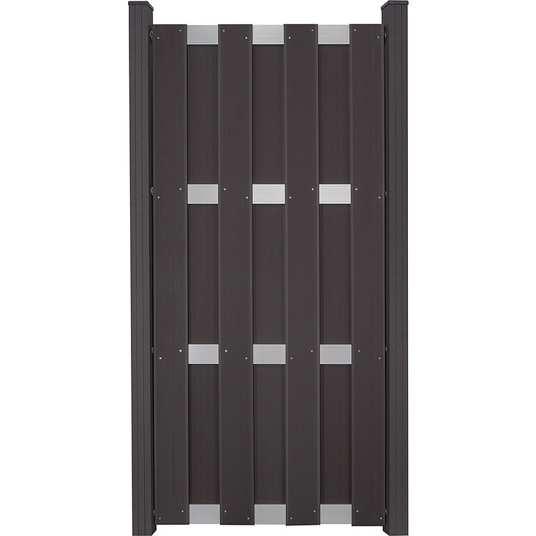 Produktbild: Sichtschutzzaun BPC monoextrudiert Anthrazit "Verti"