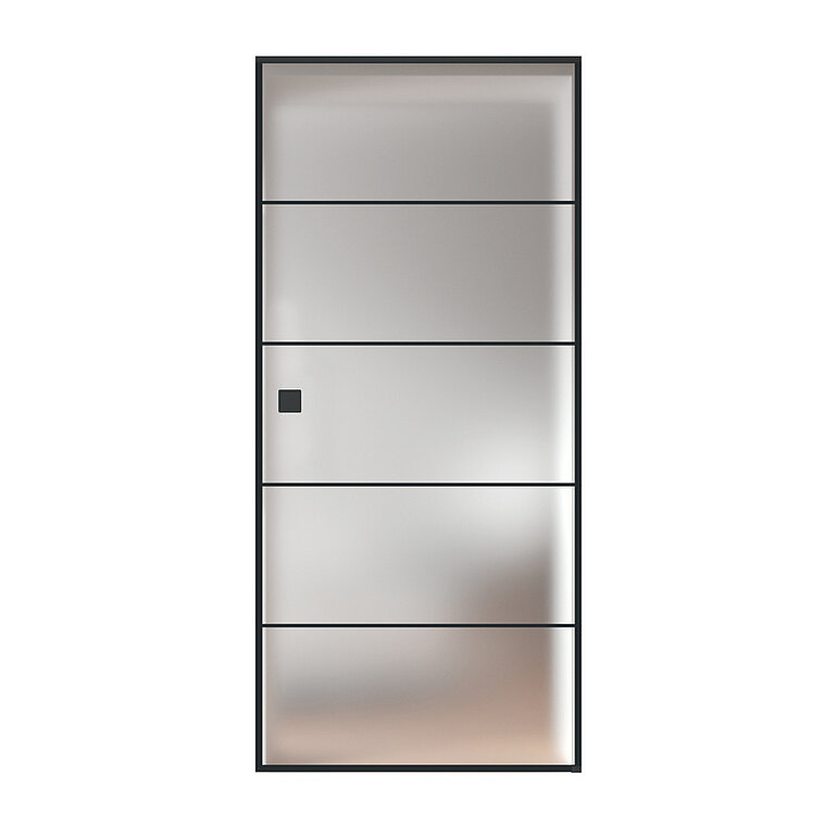 Produktbild: Glasschiebetür Satiniert Loft 5 Felder "GLASWORK 180"
