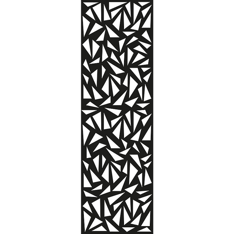 Produktbild: Designeinsatz Triangle XL, Anthrazit, Alu pulverbeschichtet