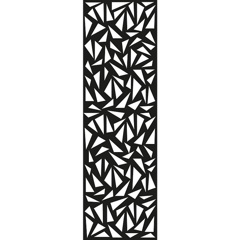 Produktbild: Designeinsatz Triangle XL, Anthrazit, Alu pulverbeschichtet