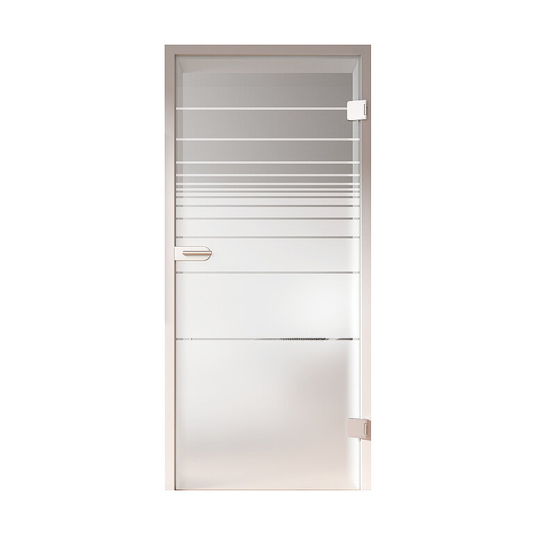 Produktbild: Ganzglastür Satiniert Horizo "GLASWORK 90"