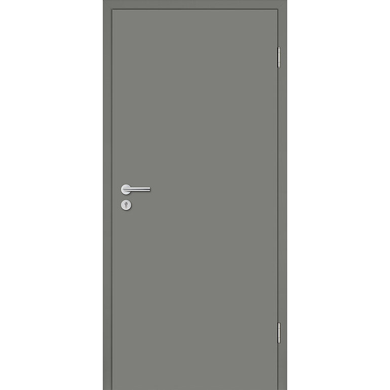 Produktbild: Wohnungseingangstür Lack Titangrau ähnlich RAL 7037 glatt Vollspan KK3