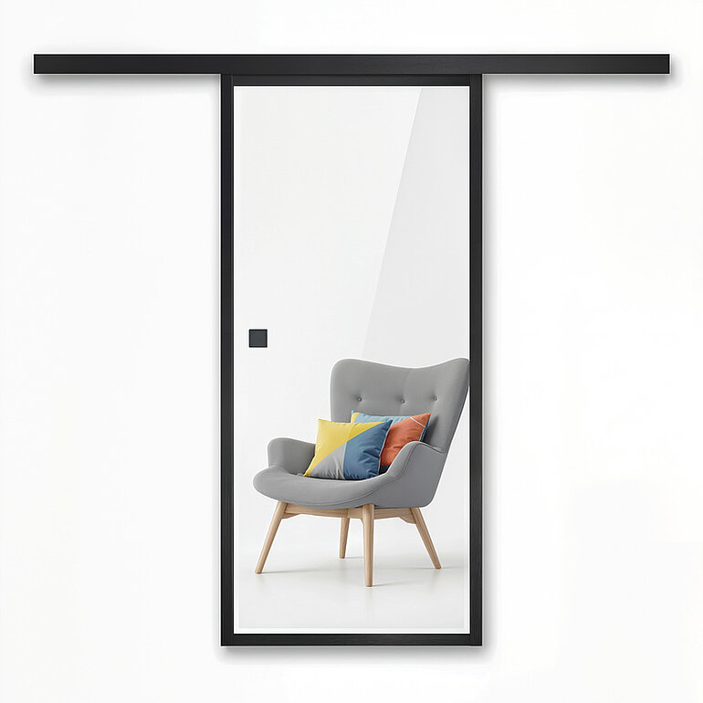 Produktbild: Glasschiebetür Klar "LOFT+MEHR 180"