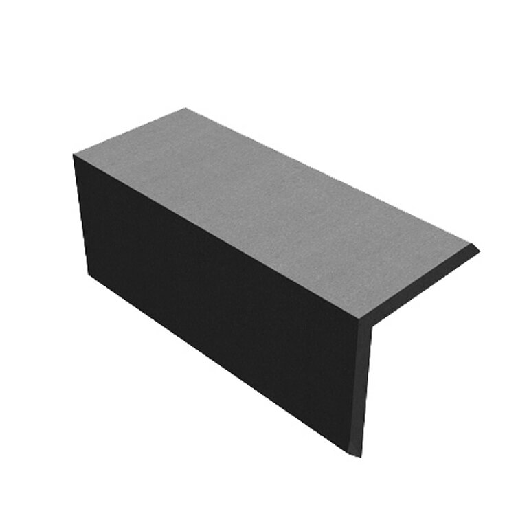 Produktbild: Winkelleiste BPC, Hellgrau, glatt, 2900x40x40mm