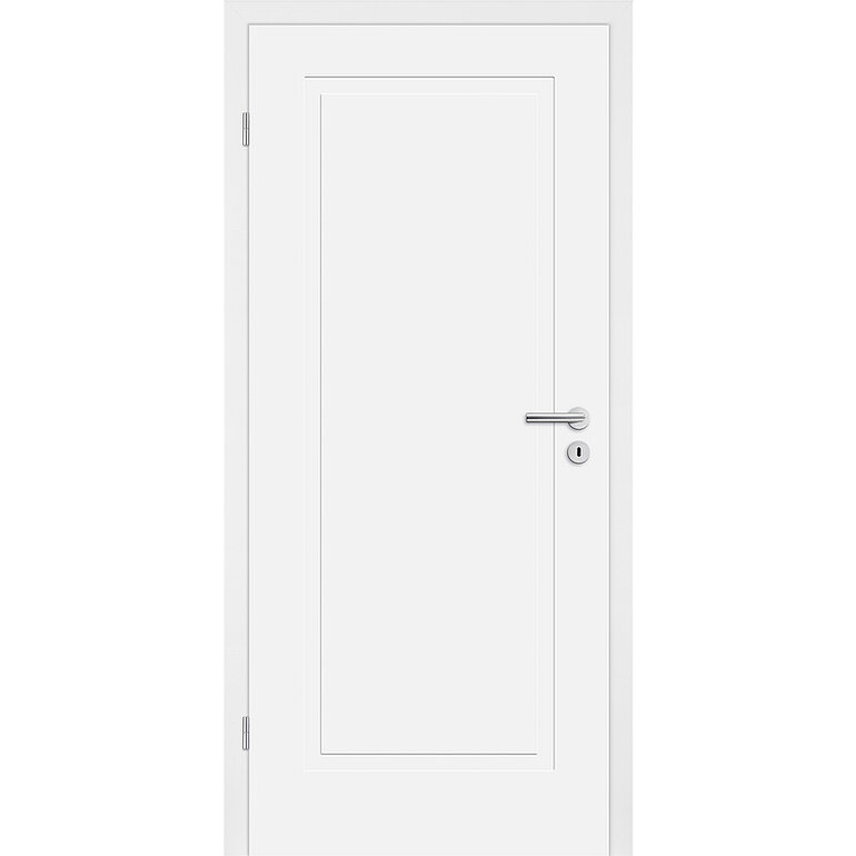 Produktbild: Zimmertür Lack Opal weiß ähnlich RAL 9010 1 Füllung FG Röhrenspan KK1
