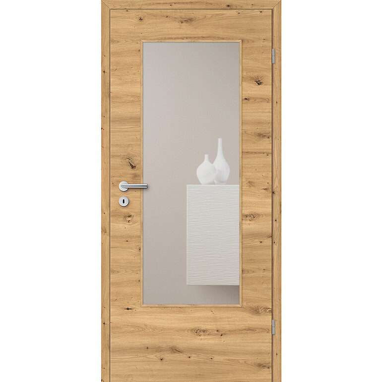 Produktbild: Zimmertür CPL Asteiche quer glatt LA A Röhrenspan KK1