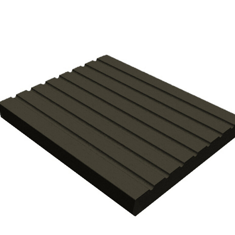 Produktbild: Abschlussleiste BPC, Dunkelbraun, genutet/glatt, 2900x80x10mm