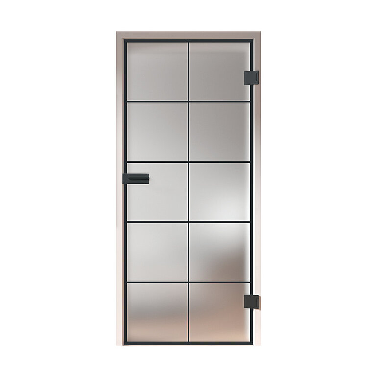 Produktbild: Ganzglastür Satiniert Loft 10 Felder "GLASWORK 90"