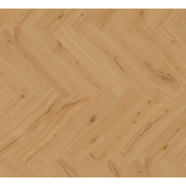 Produktbild: Klick-Vinylboden SPC Ginger Oak Fischgrät - SPC-Vinyl