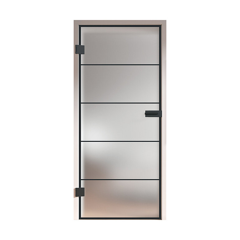 Produktbild: Ganzglastür Satiniert Loft 5 Felder "GLASWORK 90"