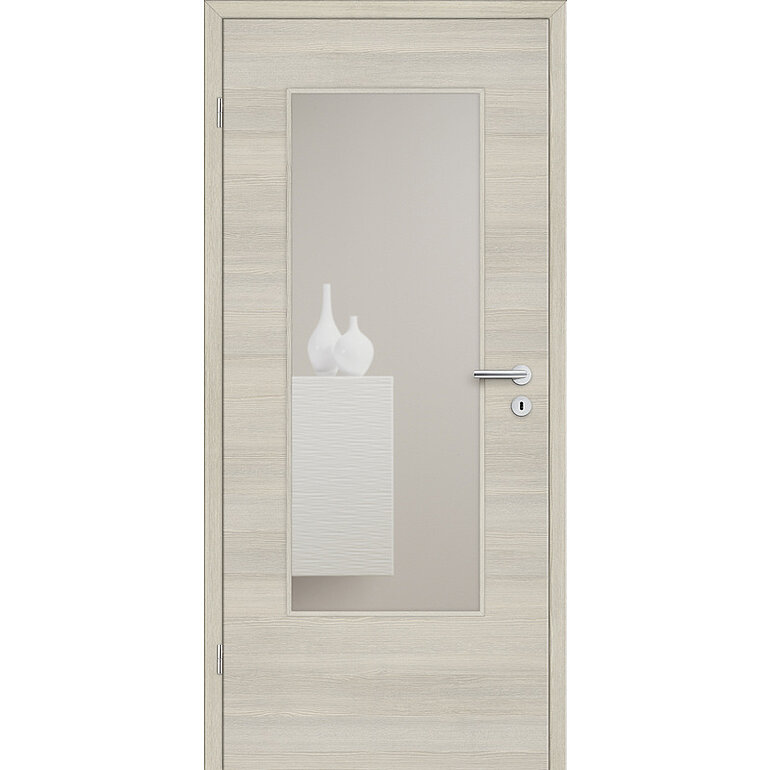 Produktbild: Zimmertür CPL Lärche creme quer glatt LA A Röhrenspan KK1