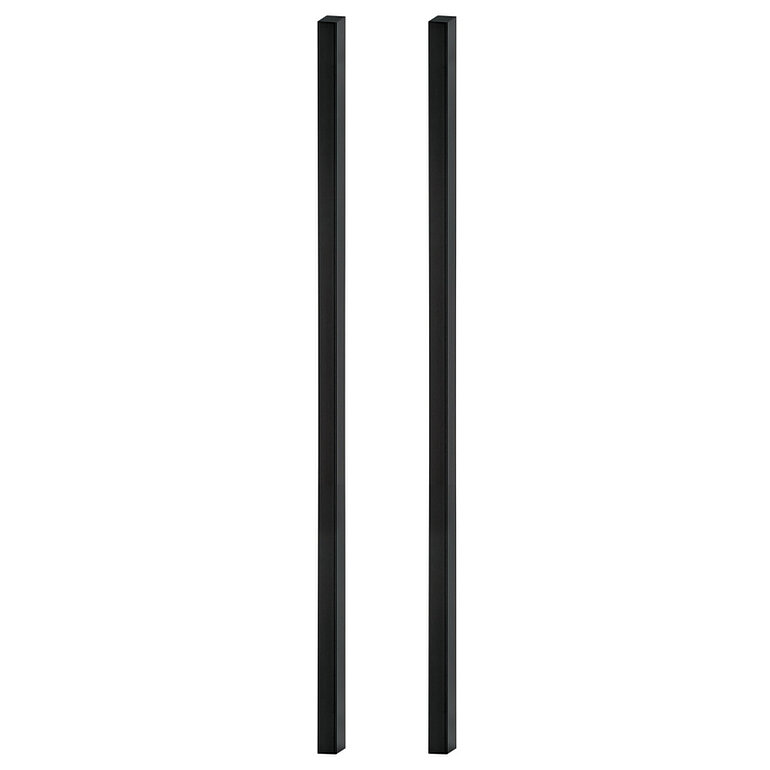 Produktbild: Griffstangenpaar Blackline Schwarz matt, Länge 45cm, Montage mit Spezial-Klebeband
