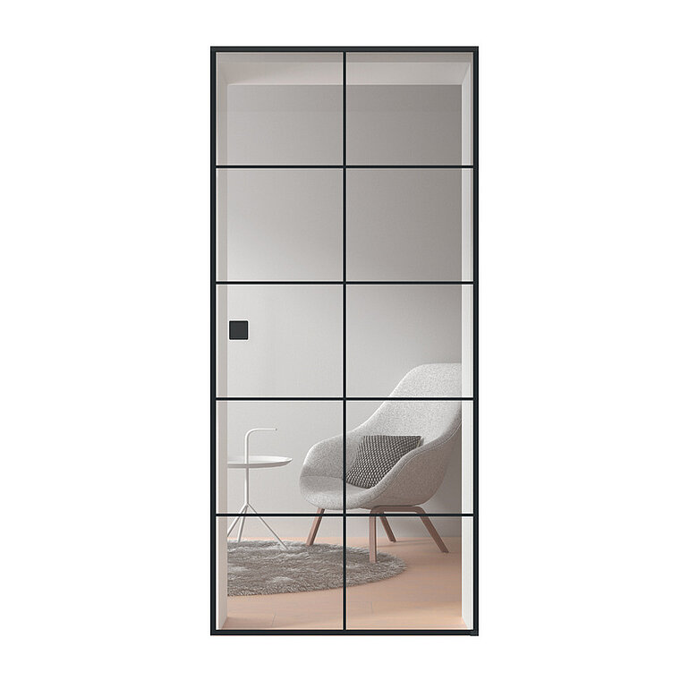 Produktbild: Glasschiebetür Klar Loft 10 Felder "GLASWORK 180"