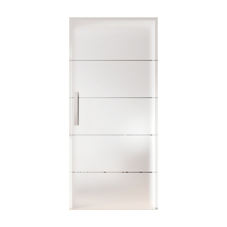 Produktbild: Glasschiebetür Satiniert 4 Streifen "GLASWORK 180"