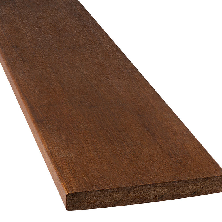 Produktbild: Terrassendiele Bambus mineralveredelt geölt einseitig genutet, einseitig glatt - 20 x 155 mm