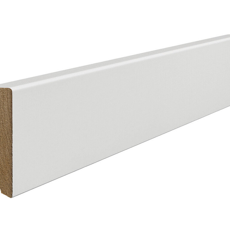 Produktbild: Steck-Sockelleiste weiß foliert 2200x58x16mm