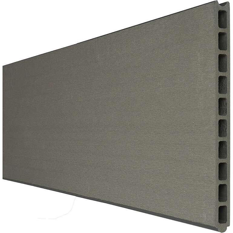Produktbild: Einzelprofil TudoLargo, BPC, monoextrudiert, Hellgrau, 180x25,3x1,9cm