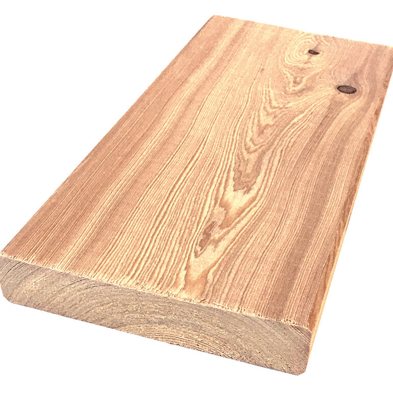 Produktbild: Terrassendiele sibirische Lärche unbehandelt beidseitig glatt - 27 x 120 mm