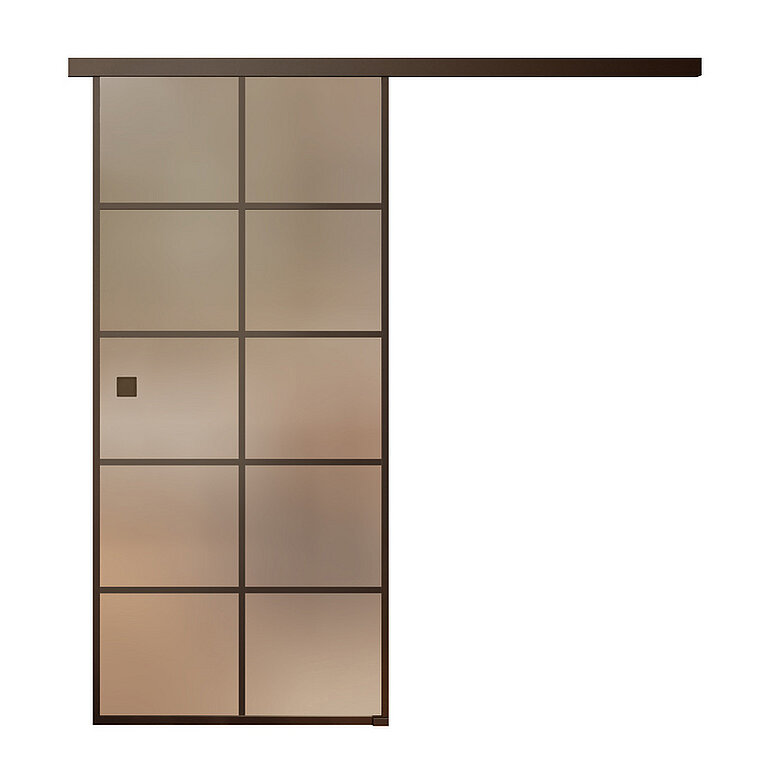 Produktbild: Ganzglastür Satiniert Klarglas "GLASWORK 90"